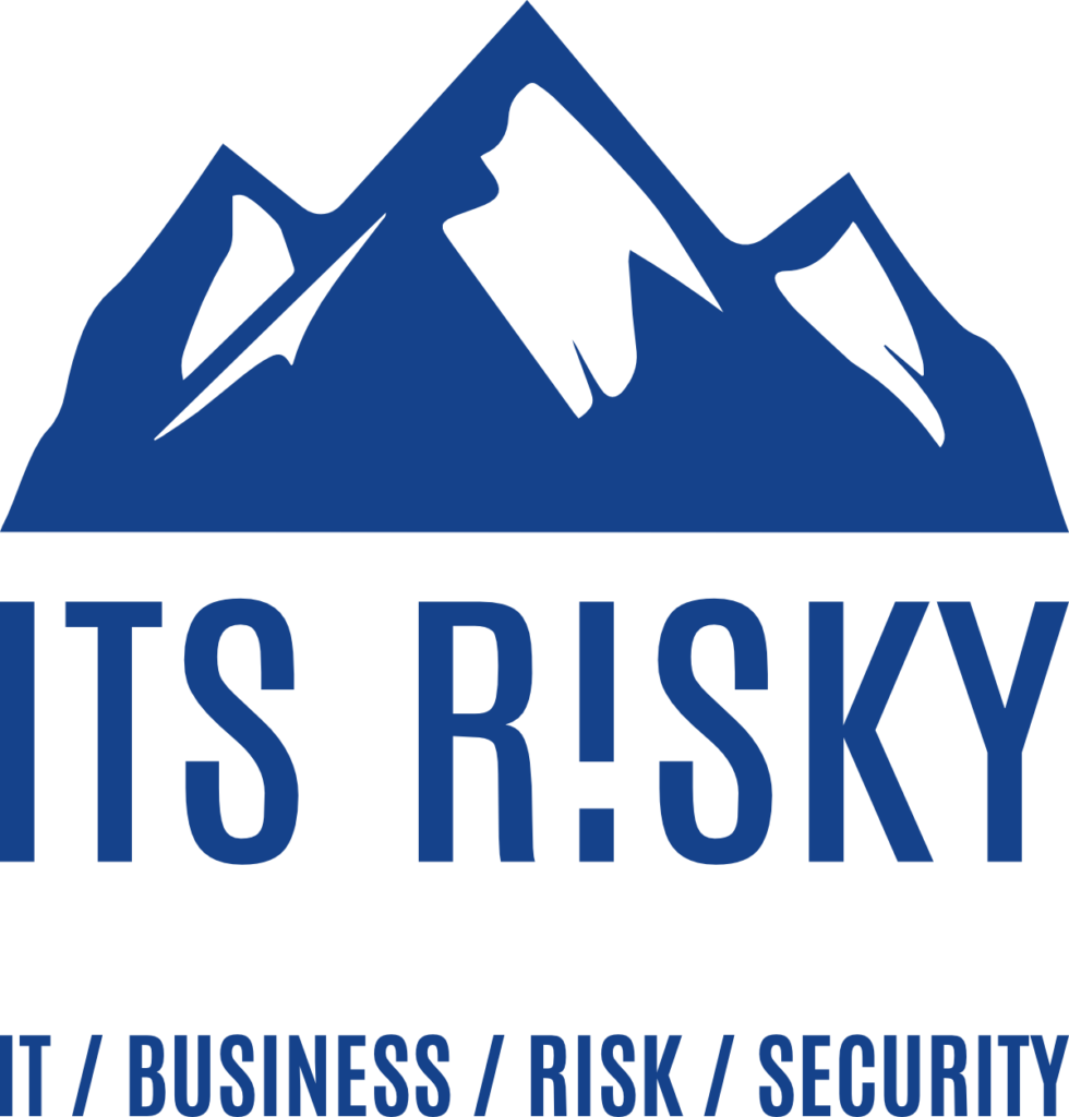 its risky logo blue full slogan